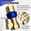 Ebrmeiwo A75 Quick Disconnect Fitting, 3/4 Inch, Automatic Thermal Shutoff,