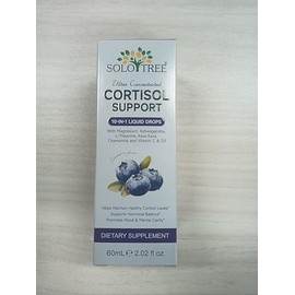 Cortisol Supplements for Women Men, 10 in 1 Cortisol Detox Manager Reducer with Magnesium, Ashwagandha, L-theanine, Liquid Drops Support Hormone Balance, Mood, Focus & Sleep, Blueberry Flavor (1)