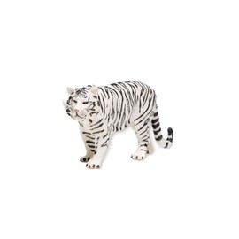 ZAGA Toys White Male Tiger Figurine | Hand-Painted Wildlife Collectible | Realistic Animal Sculpture | Winter Display Decor Idea | 6"x3"