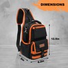 GeerDuo Sling Tool Bag Heavy Duty Canvas Electrician Tool Pouch