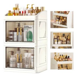Organizador De Maquillaje 3 Capas Transparente Acrílico                                                                                               