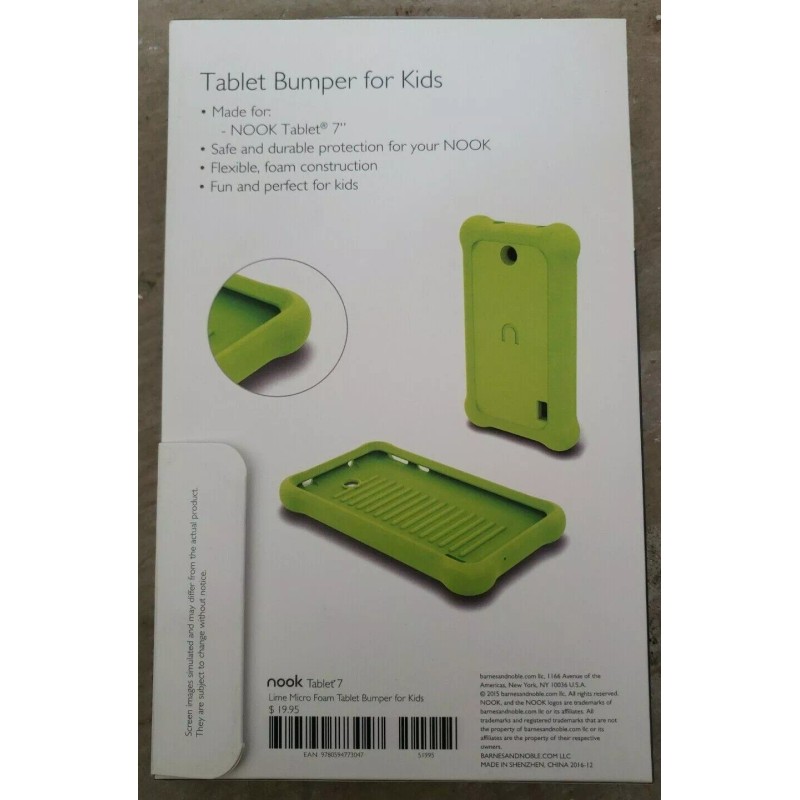 Nook BRAND NEW Nook Tablet Bumper for Kids Tablet 7"