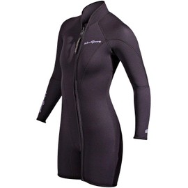 NeoSport Wetsuits Women's Premium Neoprene 3mm Step-In Jacket, Black, 14 - Diving, Snorkeling & Wakeboarding
