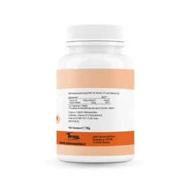 FUTURES NUTRITION 20000 IU Vitamin D3 K2 High Dose Vegan Best Organic Availability with 99.7+% All-Trans Content Only 1 Tablet Every 20 Days Laboratory Tested Purity 180 Tablets