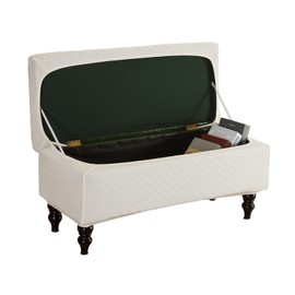 FUANGUI Ottoman Cover Stretch Storage Ottoman Bench Slipcover Jacquard Folding Storage Bench Ottoman Cover Footrest Stool Slipcover Footstool Protector Cover with Elastic Bottom,Small