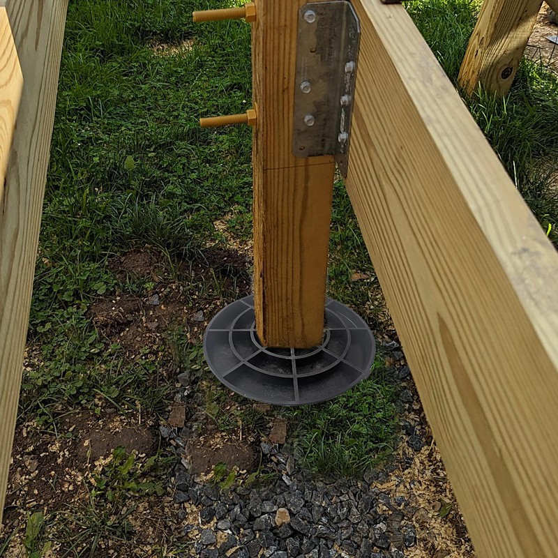 USA Made Pier Pads 10" Deck Blocks (10-Pack) – Heavy-Duty