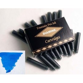 Diamine Refills Royal Blue Pack of 18 Fountain Pen Cartridge - DM-8002