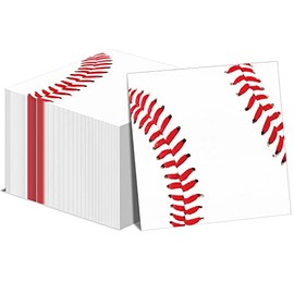 gisgfim 50 Pack Baseball Napkins Paper Baseball Design Napkins Birthday Party Supplies Sports Themed for Baby Shower Kids Decorations Favors
