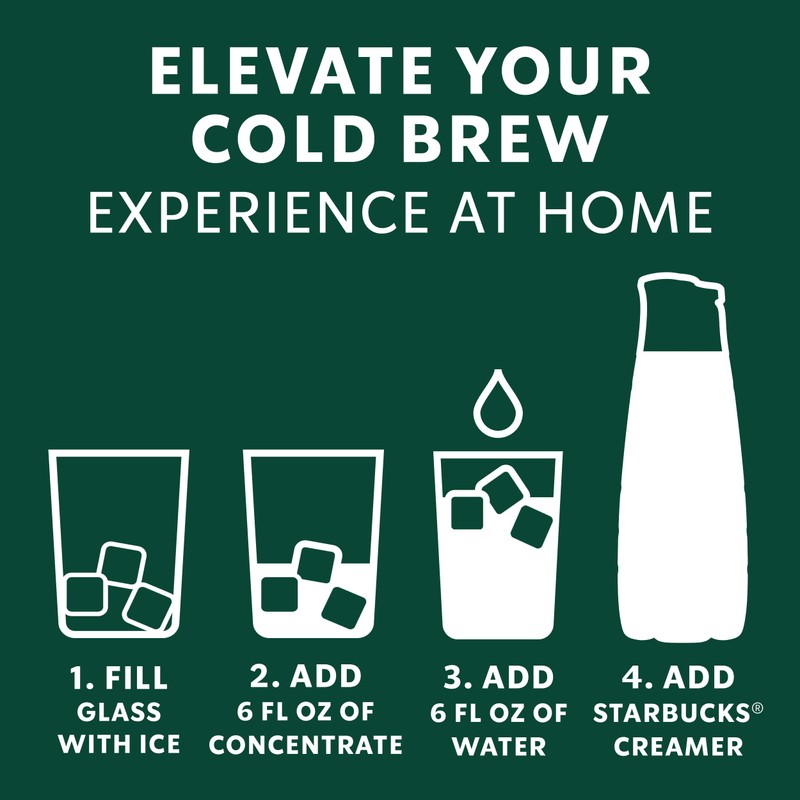 Starbucks Cold Brew Coffee Concentrate, Dark Chocolate Hazelnut Flavored Iced