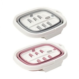Portable Folding Acupressure Foot Bath Tub (1pc) Foot Bath Tub Pink