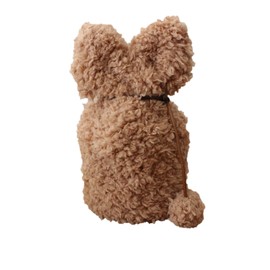 Buddhist altar Buddhist altar memorial workshop Hibiki urn cover single item fluffy 4 size with ears and tail, boa material urn bag cover bag (Brown)