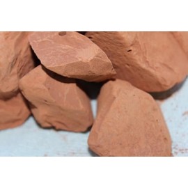 SMBK Red Clay,Edible Clay Chunks, Natural Clay,Organic Clay,Clay Mask,Natural Mud Mask,7OZ (200GM)