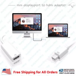 Unbranded Mini Display Port DP Thunderbolt to HDMI Adapter Cable For Macbook Pro Air Mac