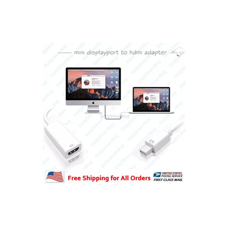 Unbranded Mini Display Port DP Thunderbolt to HDMI Adapter Cable