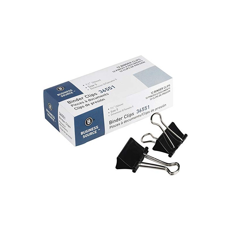 Business Source Fold-Back Binder Clips (Pack of 1440)