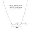 RZKING Niece Gifts From Auntie, Wave Necklace Gifts For Women