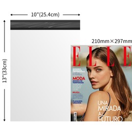 Poly Mailers 10X13 Inch, Self-Seal Shipping Bags for Small Business, 100 Pack Poly Mailers Shipping Envelopes Bags with Waterproof and Tear-Resistant, White