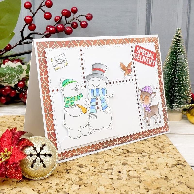 Hunkydory Moonstone - Postage Stamp Panel - Craft Die Set