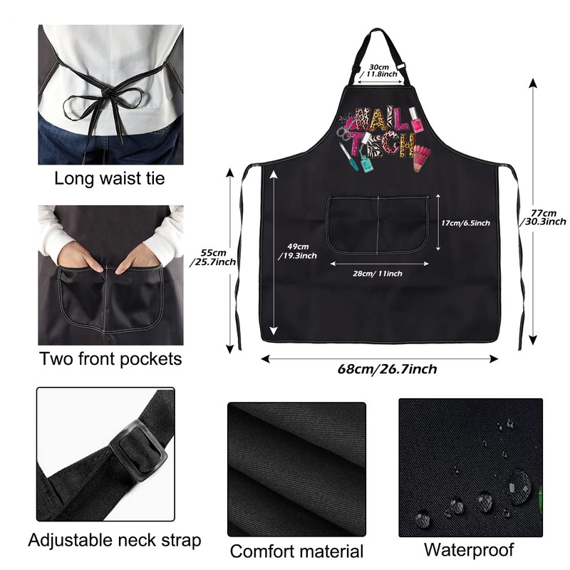 Nail Tech Apron With Pockets Nail Tech Gift Nail Salon