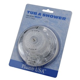 Shower Faucet Trim Kit, Generic Mixet Shower Kit, Satin Nickel Finish - By Plumb USA