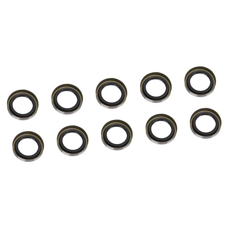 10PCS Double Lip Grease Seals High Hardness Trailer Axle Hub