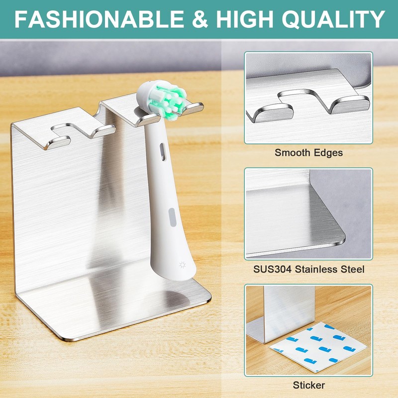 WAYASI Electric Toothbrush Head Holder, Tooth Brushing Holder, Wall Mounted