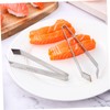 Ciieeo 2 Sets Fish Bone Tweezers Multi Purpose Cooking Tongs