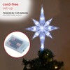 Alpine Corporation Star Christmas Tree Topper with Cool White LED