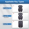 YO&YOYE for GMC Key Fob Cover with Keychain, TPU Key