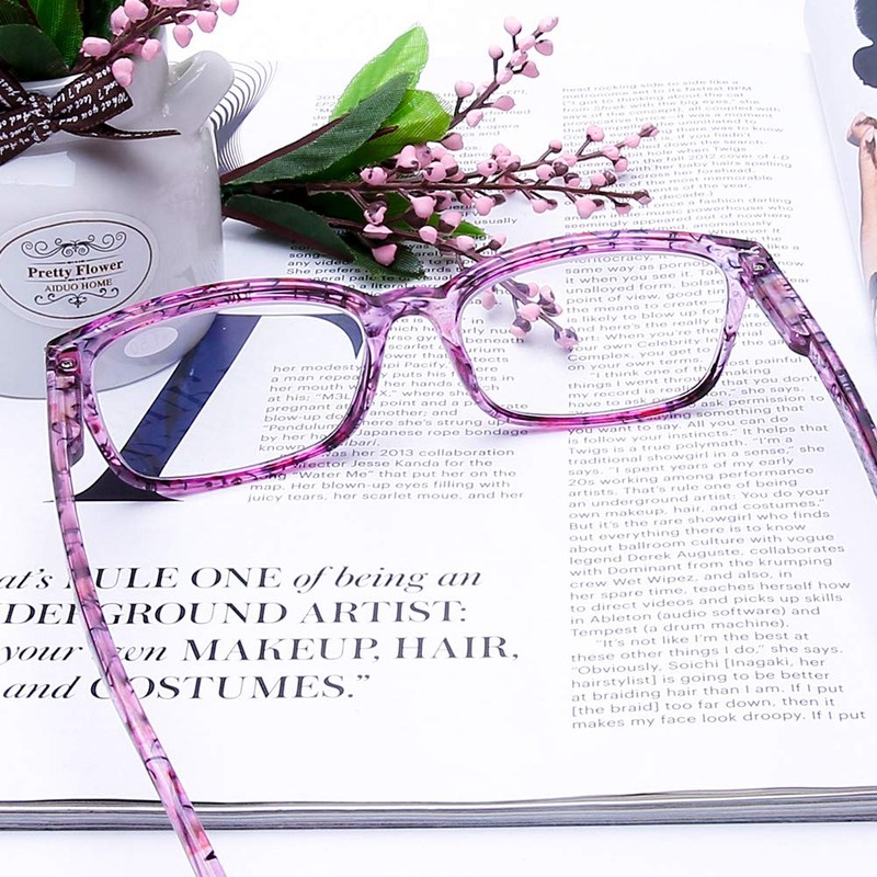 DOOViC 4 Pack Computer Reading Glasses Blue Light Blocking Anti