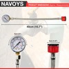 Mains Water Pressure Test Gauge, 0-11 Bar/160psi, Dual Scale, Brass