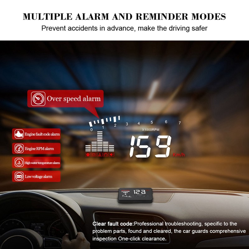 X5 HUD 3.5 Inches Universal Car HUD Head Up Display