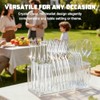 Zcaukya Clear Plastic Silverware Set, 300 Count