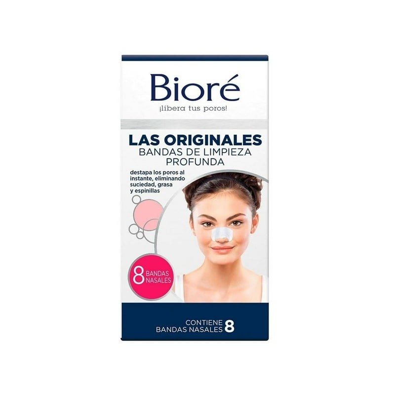 Bandas faciales Bioré limpieza profunda con 14 pzas