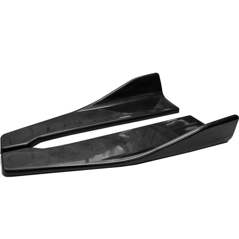 ZTT Gloss Black Rear Lip Side Splitter Corner Apron Spat