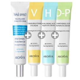Real Collagen Triple Effect Eye Cream 40mlx4 Wrinkle Improvement Functionality - 16.Triple+Vitamin+Hyal+Dipanthenol / 리얼콜라겐 트리플 이펙트 아이크림 40mlx4개주름개선 기능성 - 16.트리플+비타민+히알+디판테놀