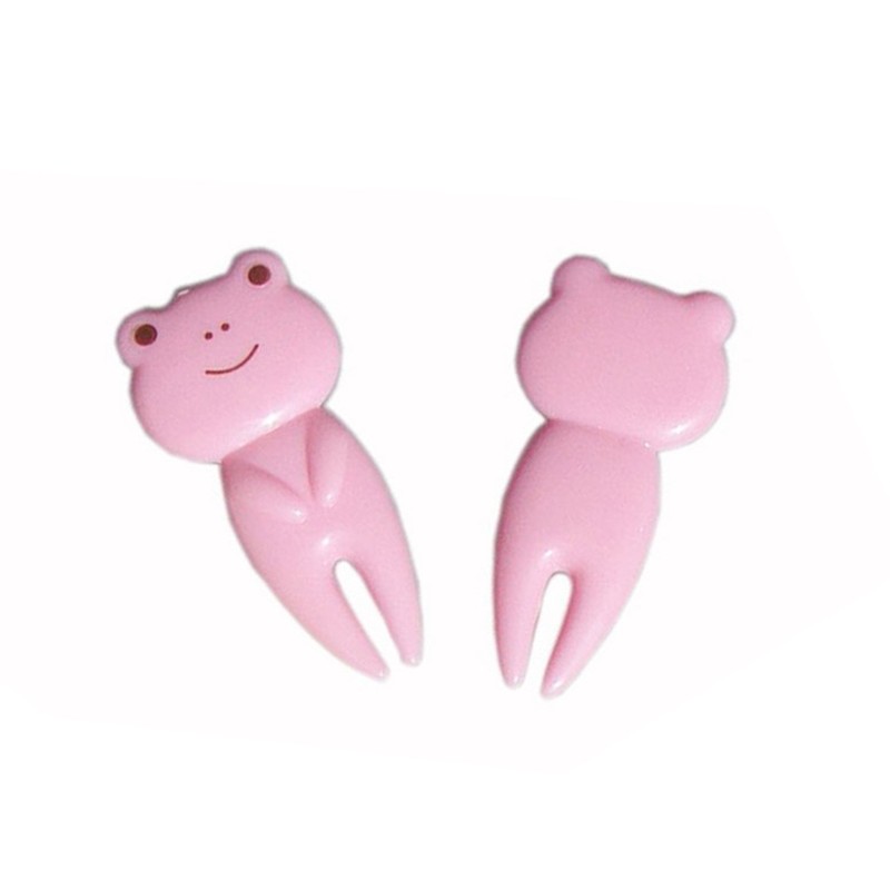 OFKPO 10Pcs Mini Lunch Fork, Animal Cartoon Child Fruit Fork,