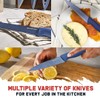 Nutriblade Knife Set with Block by Granitestone 6-Piece Professional Kitchen