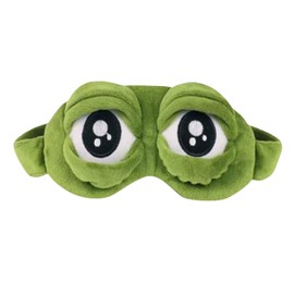 GWAWG Augenmaske, Schlafmaske, Frosch, Schlafmaske, 3D-Schlafmaske, Frosch-Cartoon-Augenmaske, für Frauen, Kinder, Männer