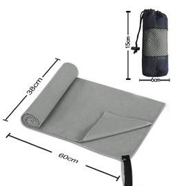 AVEDISTANTE Deportivas Toalla Microfibra Absorbente Secado Rápido Suave Compacta Ligero para Piscina Viaje Acampadas Deporte Gimnasio Yoga Pilates con Bolsa（60 * 38cm）