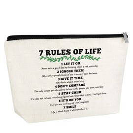 Gfhzdmf Inspirational Quotes Makeup Bag Motivational Gifts for Women Daughter Sister Friend Bff Bestie Positive Affirmations Gift Cosmetic Bag Graduation Birthday Friendship Gifts Travel Pouch