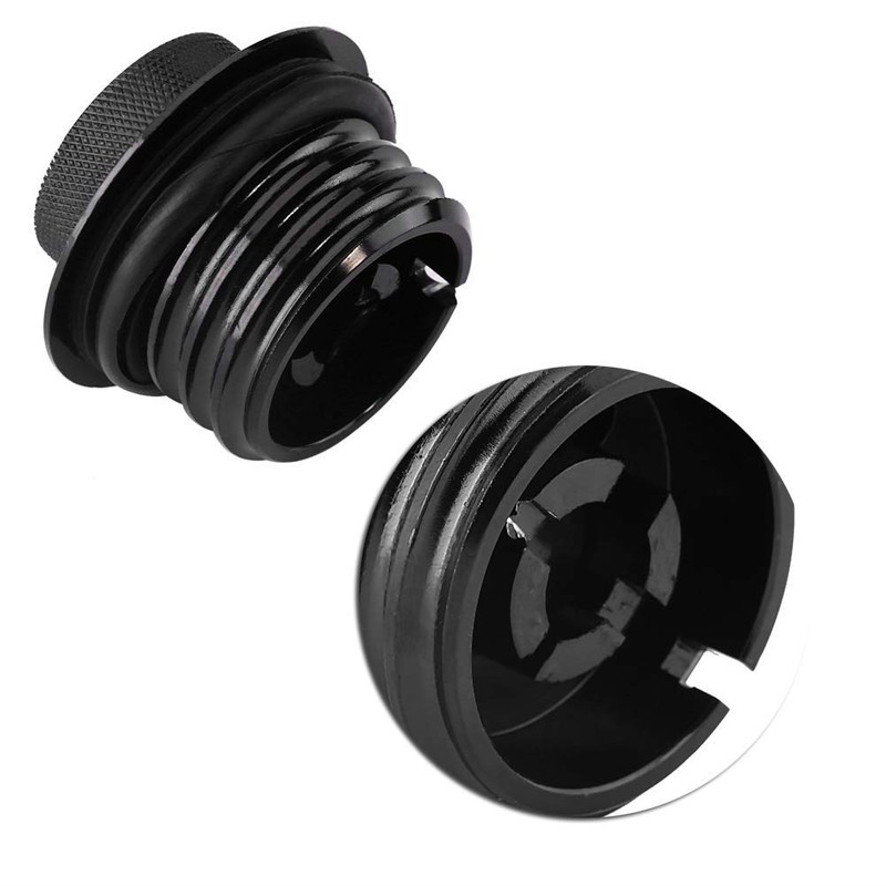 KIMISS Fuel Cap Black for Dyna Touring Softail