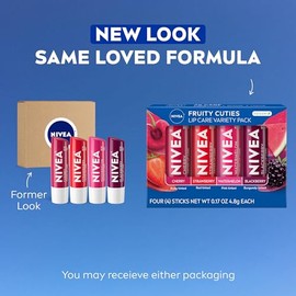 Nivea Fruit 4 piece variety pack, 0.17 Ounce