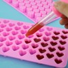 yuntop 2 Pack Silicone Mini Heart Molds with 2 Droppers