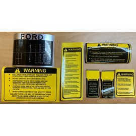 Ford 8 SPEED FORD Transmission Shift Pattern & Safety Decals For 2000, 3000 & More