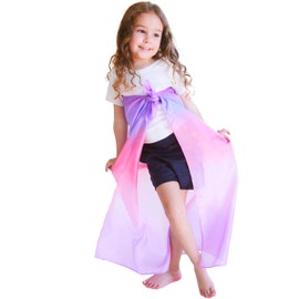 Sarah's Silks Enchanted Playsilk, 100% Silk Scarves for Kids and Toddlers, Sensory Toys | Bright Square Scarves, Montessori Waldorf Toys for Imaginative and Pretend Play - Blossom