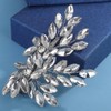 Octwine Bride Wedding Rhinestone Hair Piece Silver Gold Hair Clip