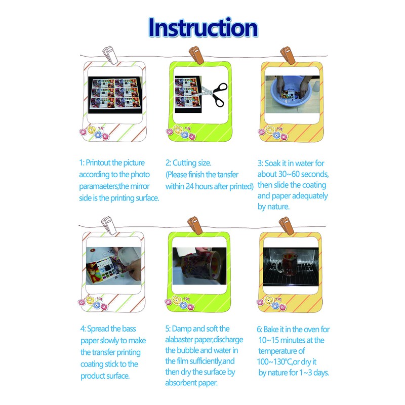 Rolurious 20 Sheets A4 Size Laser Waterslide Decal Paper Sheets