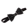 LED Bow Tie Polyester Plastic Copper Wire Adjustable Glowing Necktie