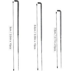 WADY Needle Felting Kit, Felting Needles Felting Tool Set 9cm / 8.6cm / 7.9cm DIY Wool PIN with Storage Bottle for Making Felt Patterns for DIY and Craft (31PCS)